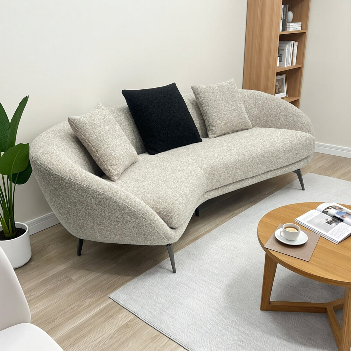Modern curved Sectional sofa set for home office-BBTJOINT