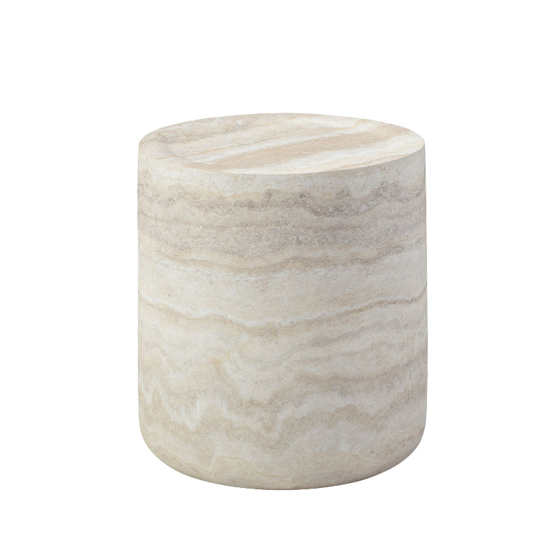 Minimalist circular solid design round accent table for living room